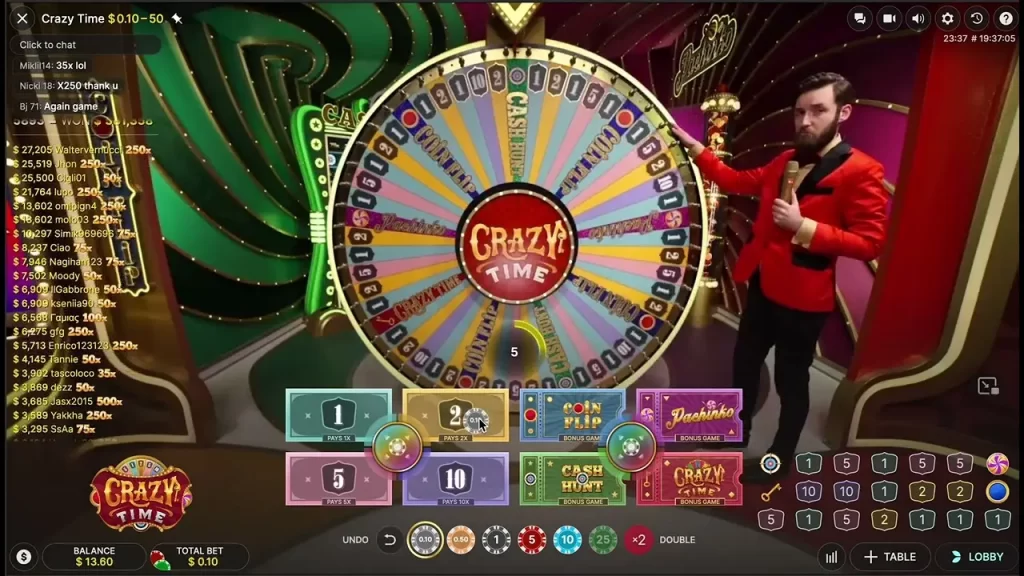 crazy time live casino